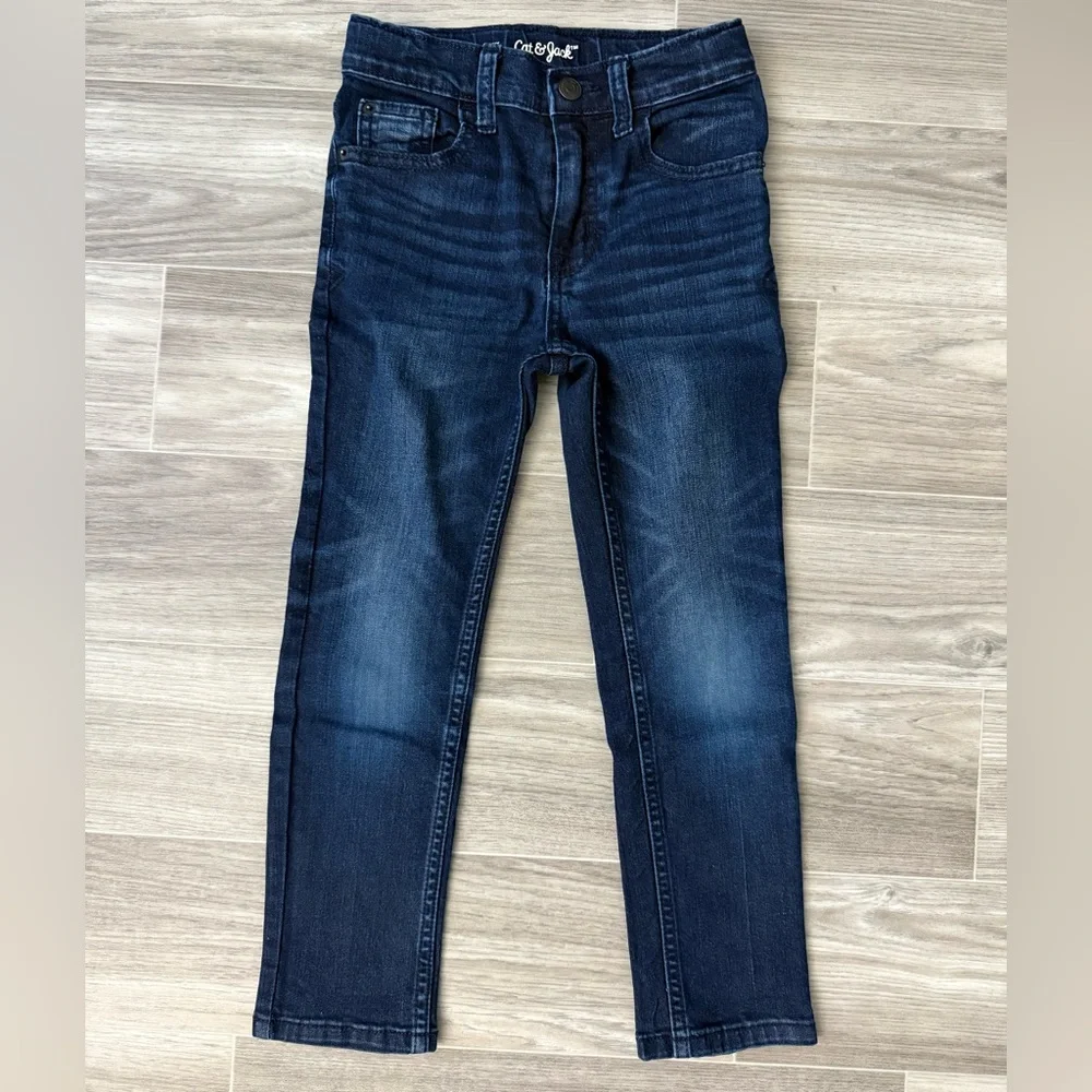 Cat & Jack Kids’ Dark Blue Skinny Denim Jeans